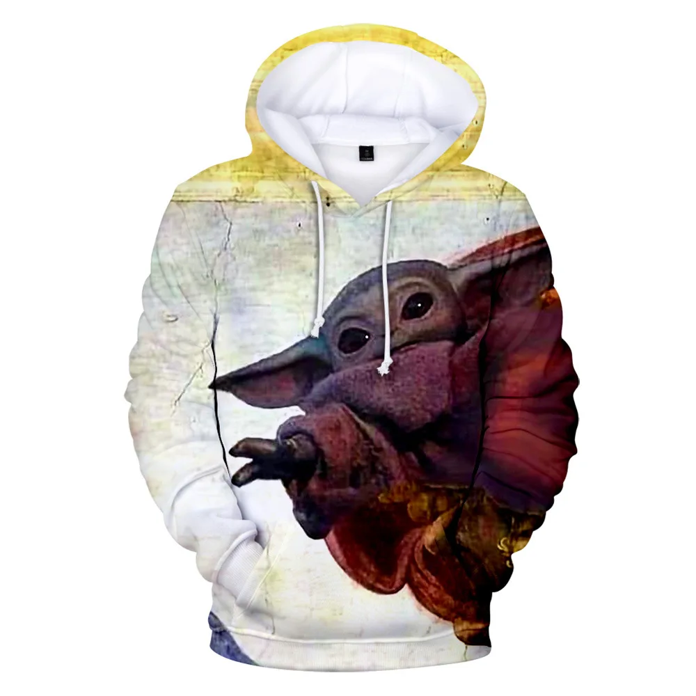 Детские толстовки с капюшоном 3D принтом Звездные войны мандалор йода костюмы для