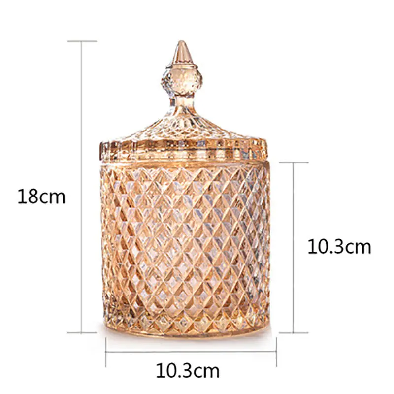 Стеклянные банки для конфет 1 шт. винтажные прозрачные стеклянные хранения чая