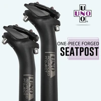 uno mtb seatpost 27 230 931 6x350mm bike seat post aluminum seatpost one piece forged offset 17mm mountain bicycle seat tube
