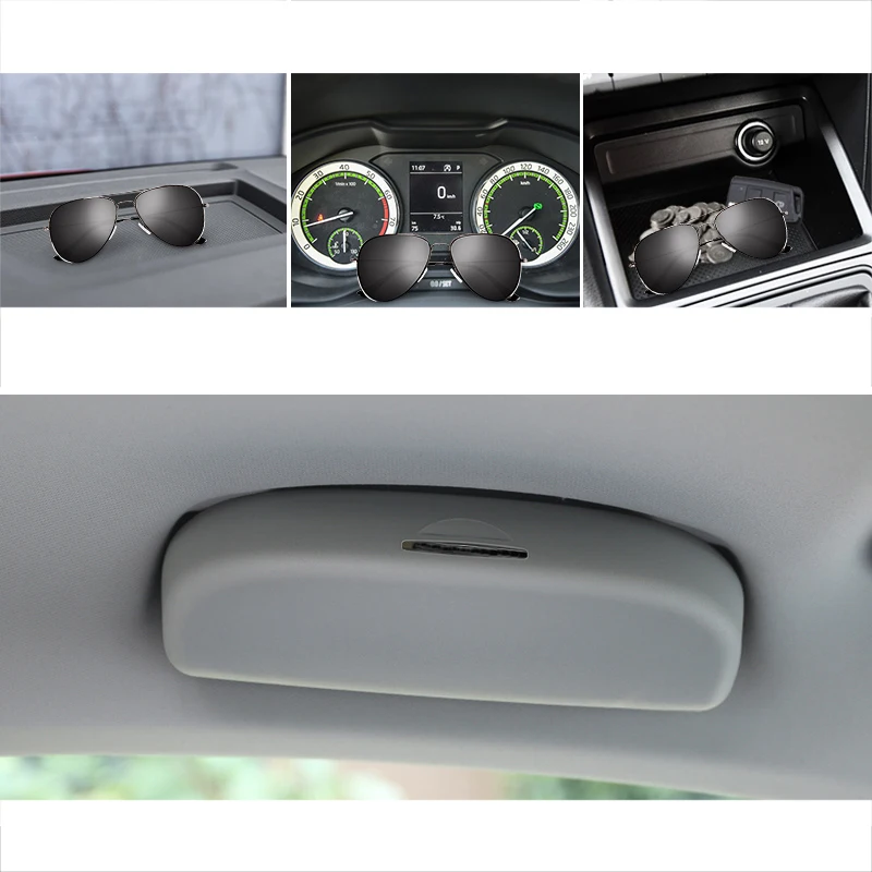 

Lsrtw2017 Abs ящик для хранения очков на крыше автомобиля для Skoda Karoq внутренние молдинги аксессуары