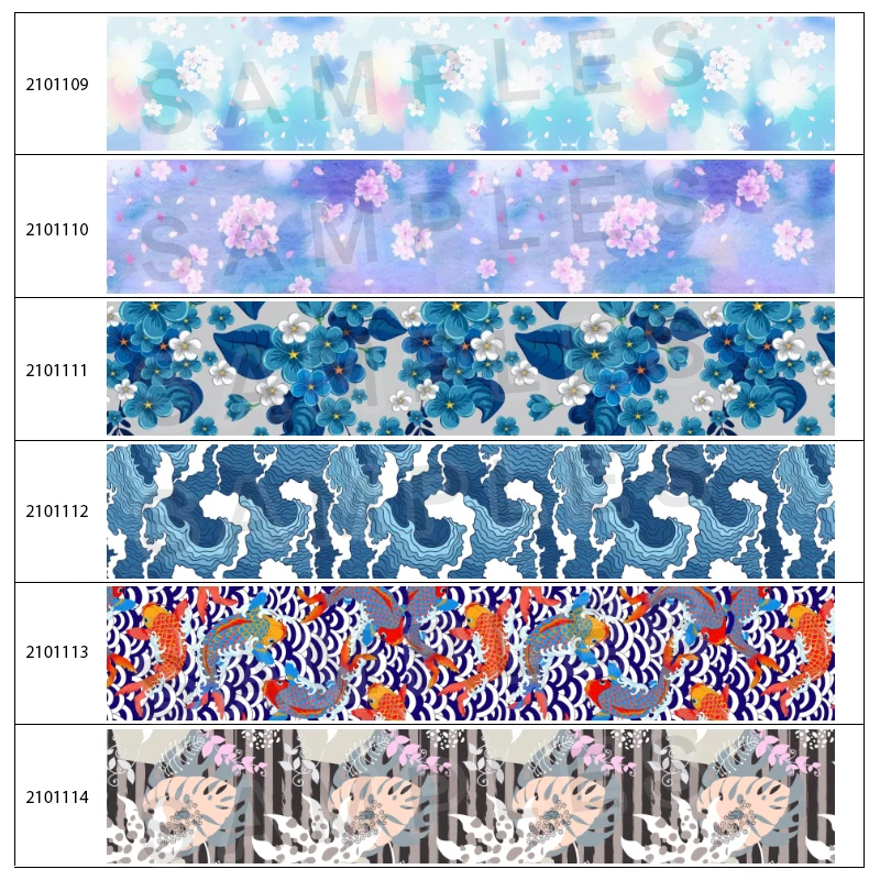 10 ярдов темные цветы цветочный принт в японском стиле Корсажная/атласная лента -
