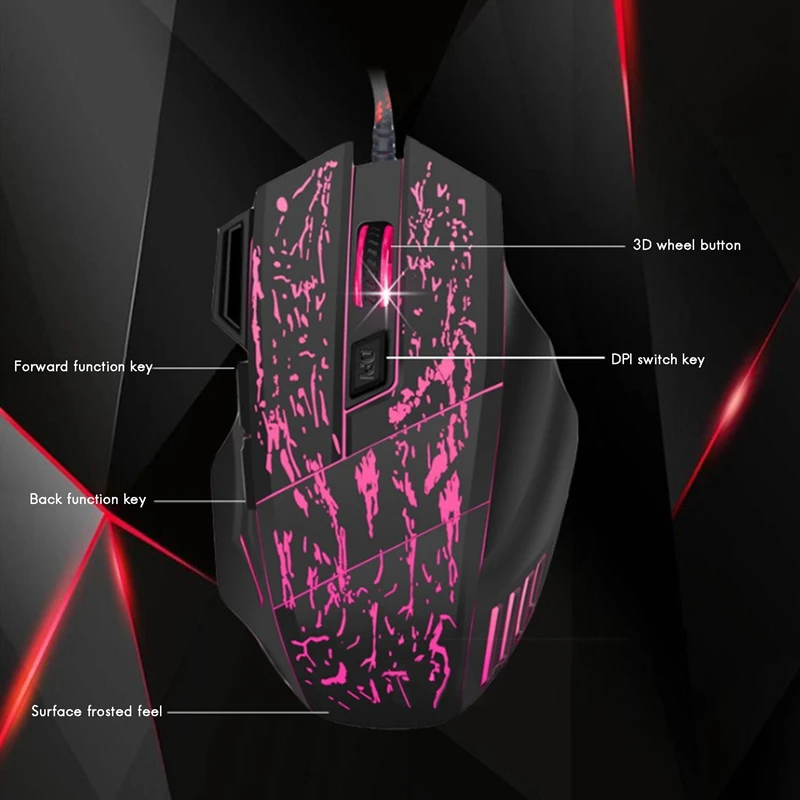 Игровой Мышь Проводная игровая мышь USB рабочий стол Цвет проводной Офис |