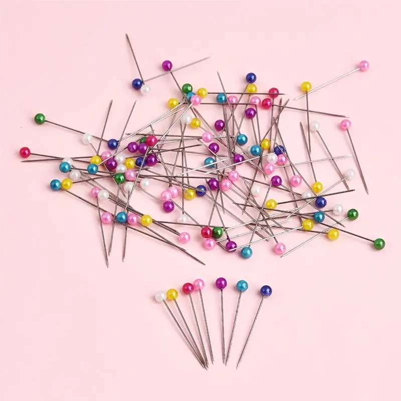 100/200 шт. разноцветные швейные булавки с жемчугом 38 мм |