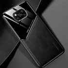 Ультратонкий кожаный чехол для защиты объектива камеры Xiaomo POCO X3 Pro X3 NFC PoocX3 X 3 Poco F3 M3, противоскользящий чехол для телефона