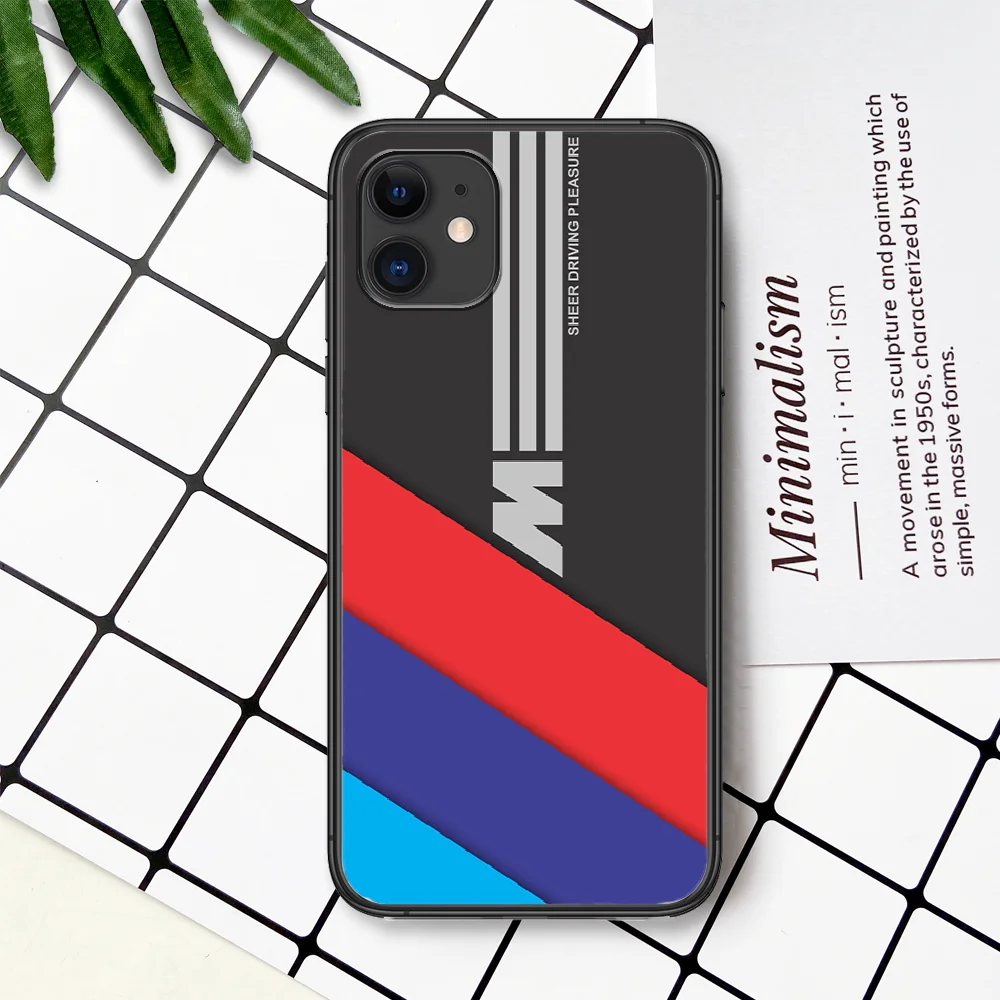 

Luxury Cool Sport Car Bmw Phone Case For IPhone 4 4s 5 5S SE 5C 6 6S 7 8 Plus X XS XR 11 12 Mini Pro Max 2020 black Funda Luxury