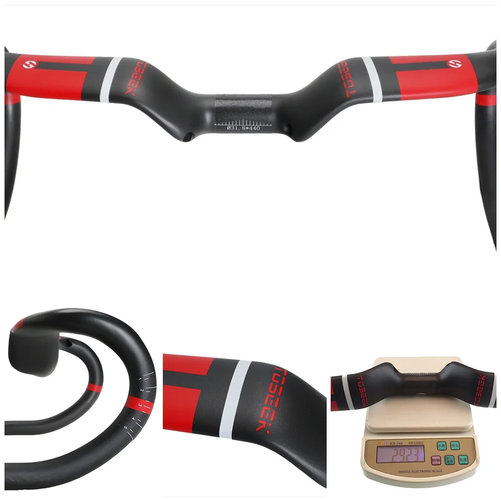 TOSEEK велосипедный руль из углеродного волокна полностью углеродный