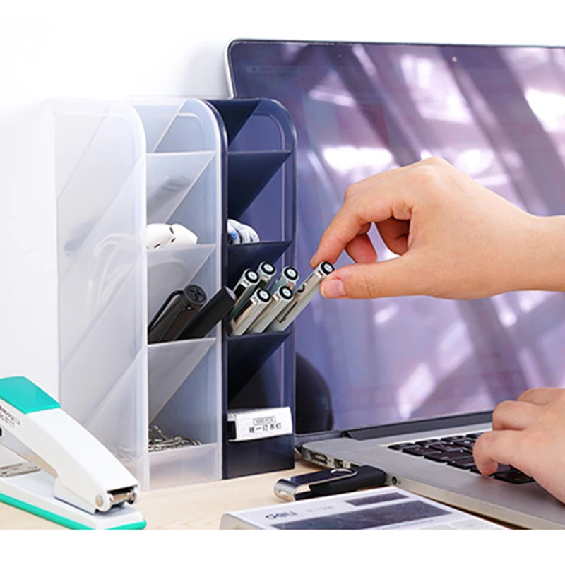 Вместительный многофункциональный настольный органайзер с 4 отделениями