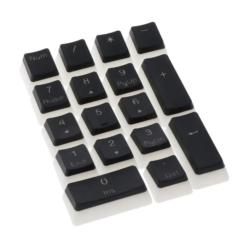 

17 Key RGB Top Printed PBT Shot Backlit Keycap for cherry MX Switches Mechanical Keyboard Numpad