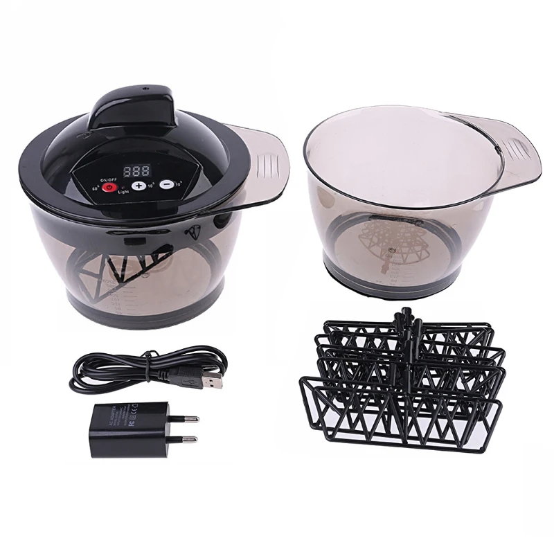 

Electric Hair Cream Automatic Mixer Mixing Bowl Color Paste Blender Dyeing Stirrer Tool Coloring Hairdressing Barber kit DIY
