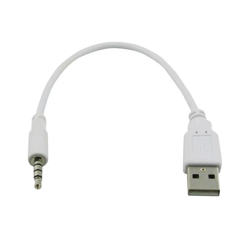 Кабель-переходник со штекером AUX 3 5 мм на USB 2 0 для Apple Ipod MP3 аудиокабель KQS8 |