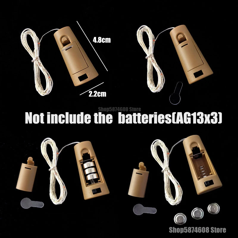 Винная бутылка струнный светильник s Led Сказочный светильники пробка медная