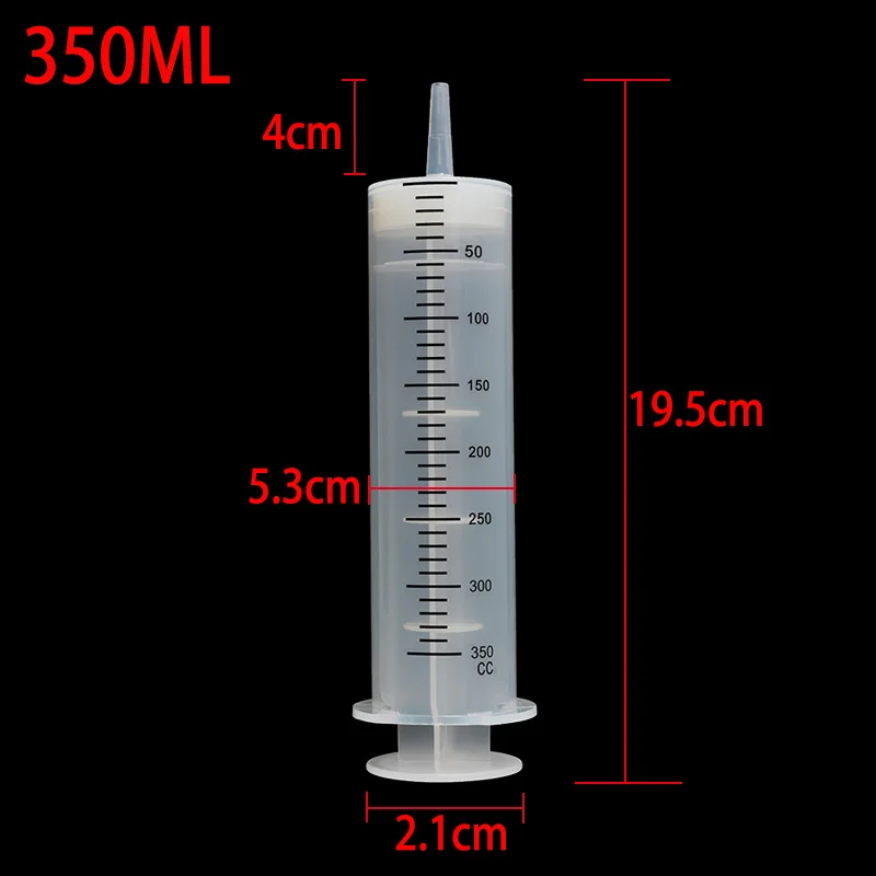 1pc New 350ml Large Capacity Disposable Syringe Durable Measuring Feeding Inlet Pump Oil | Обустройство дома