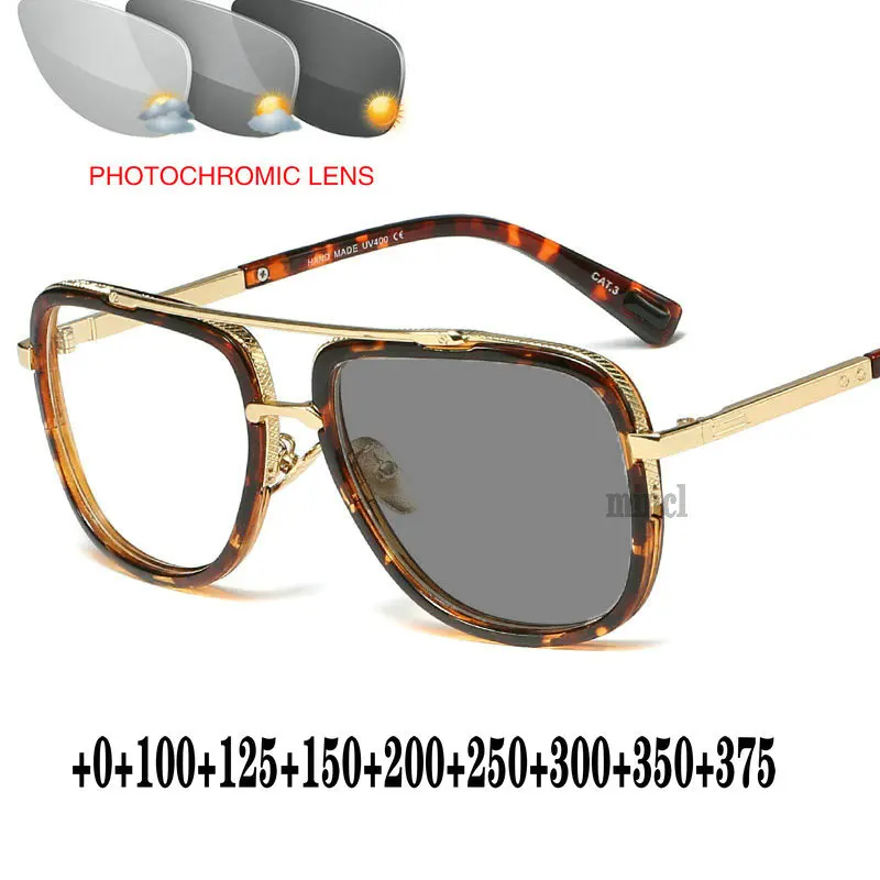 Негабаритные высококачественные деловые мужские прогрессивные фотохромные