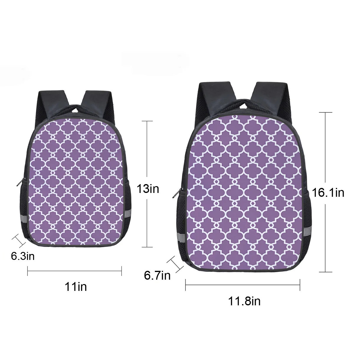 Марокканский рюкзак с фиолетовым рисунком детские школьные сумки для малышей
