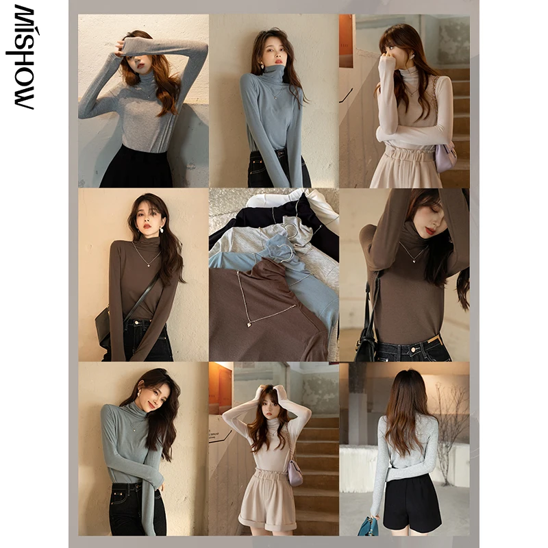 MISHOW 2021 осенние свитера для женщин с длинным рукавом приталенные удобные