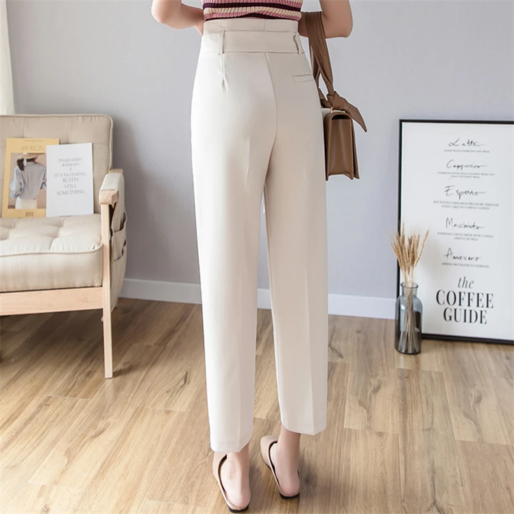 Colorfaith Новинка 2019 осень зима женские брюки офисные элегантные минималистичные с