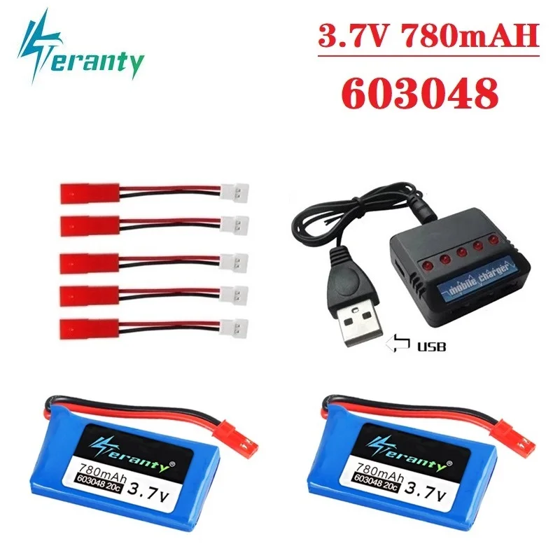 Оригинальный аккумулятор 3 7 в 780 мА · ч Lipo 603048 + зарядное устройство для WLtoys V626 V636