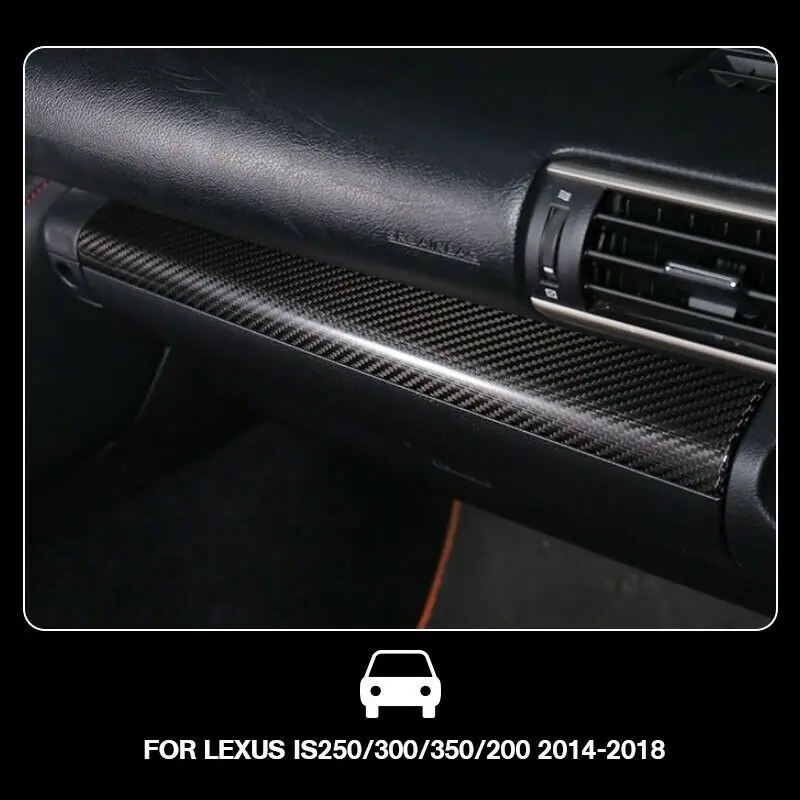 Углеродное волокно Стиль пилота крышка Панель Накладка для LEXUS IS250/300/350/200- интерьер Молдинги аксессуары