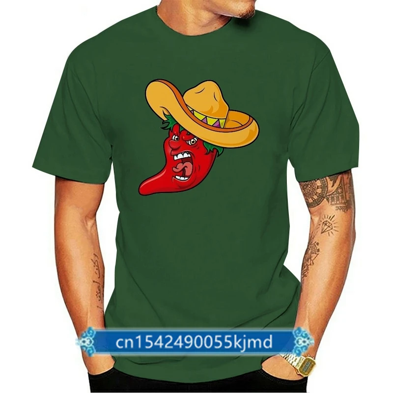 Мужская футболка с изображением Красного перца золы классическая стильная