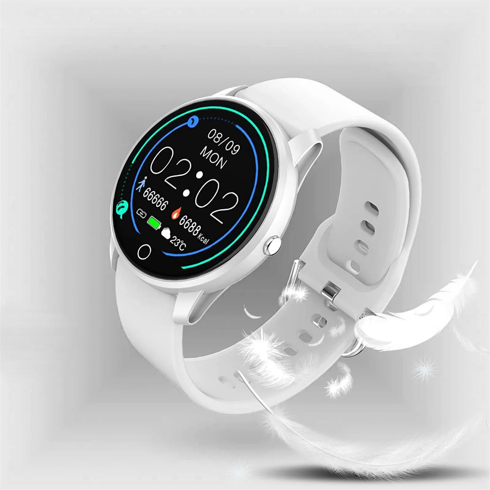 3 цвета B8 Смарт-часы для женщин и девочек 2021 Ip68 Водонепроницаемые мужские