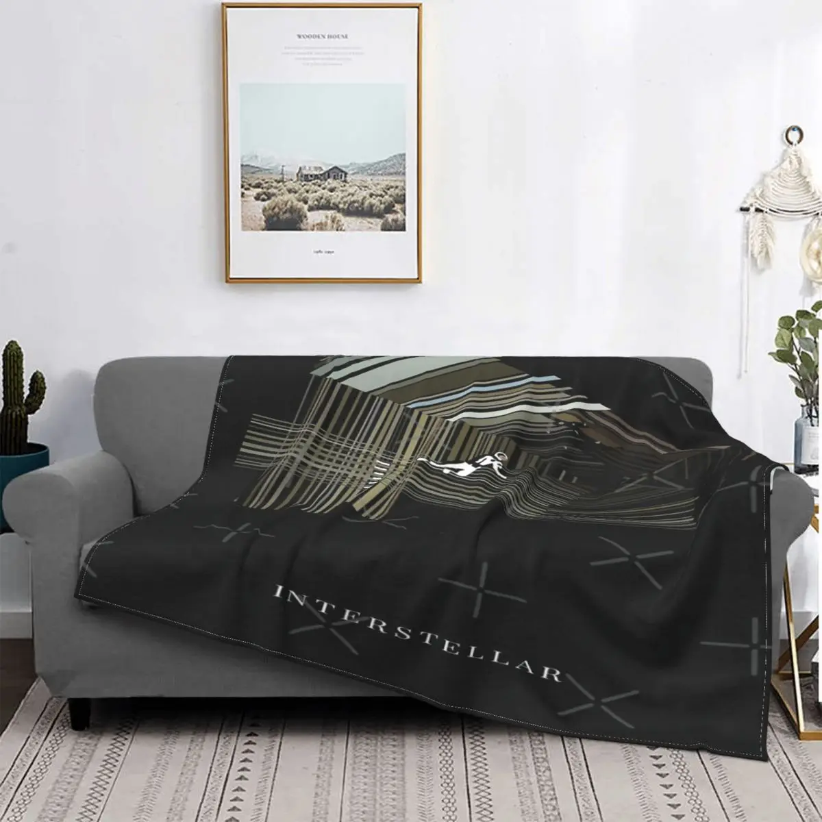 

Interstellar-Manta a cuadros para cama, ropa de cama, toalla de playa, Sudadera con capucha, 1 unidad