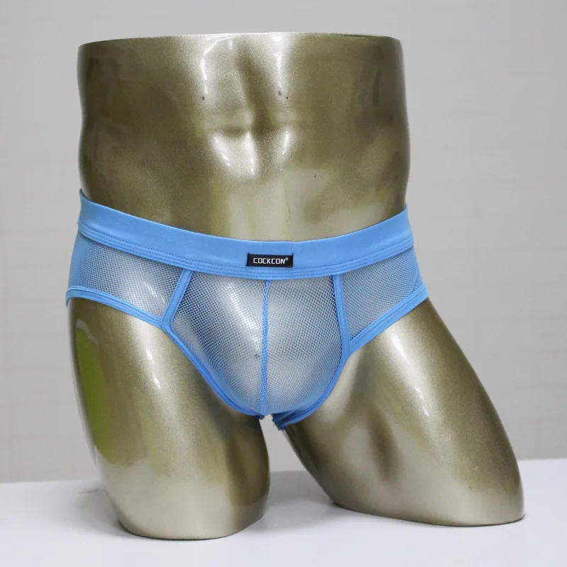 Cockcon сексуальное мужское нижнее белье нейлоновые сетчатые мужские трусы
