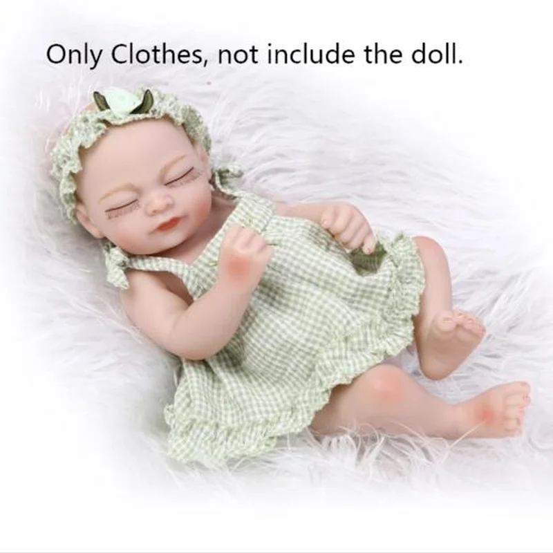 

For 10''-11'' Reborn Doll Clothes Outfit Newborn Baby Girl Boy Bebe Clothing Toy Fashion Doll Interactive Dolls