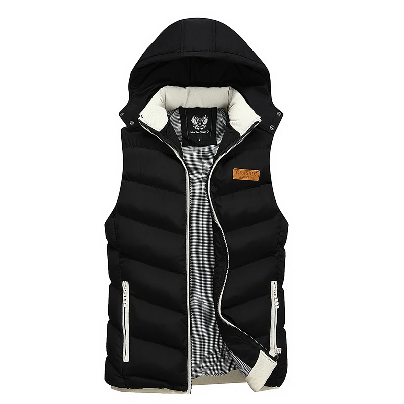 

Men White Duck Down Vest Ultralight Sleeveless Jacket Stand Collar Loose 2021 New Autumn Winter Warm Sleeveless Jacket Waistcoat