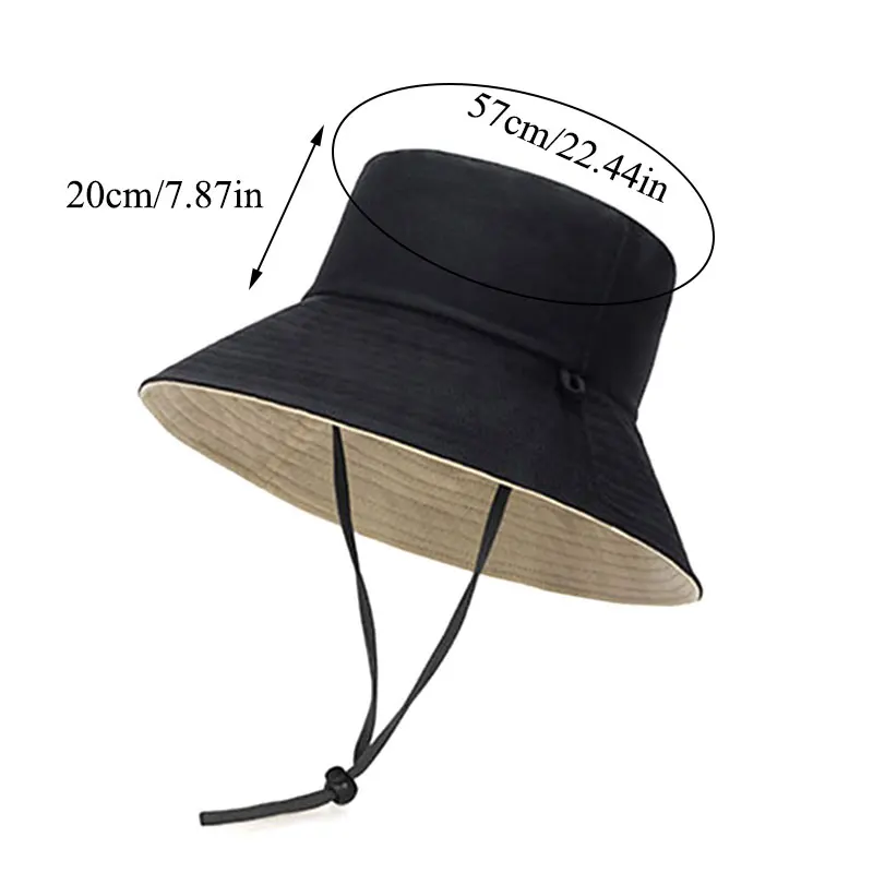 

New Unisex Sun Hats Women Summer Double Side Bucket Hat Men Pure Color Panama Fedoras Outdoor Fisherman Hat Visor Basin Cap