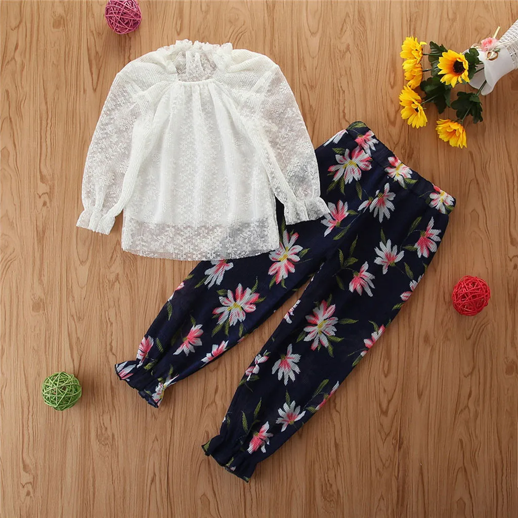 Модный детский костюм в европейском и американском стиле кружевная рубашка с