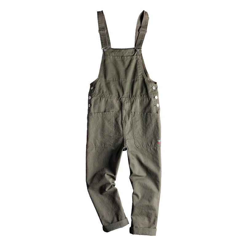 

Punk Style Men Loose Overalls Jumpsuit Mens One Piece Jumpsuit Hip Hop Suspender Pants Male Casual Overall Big Pockets Rompers