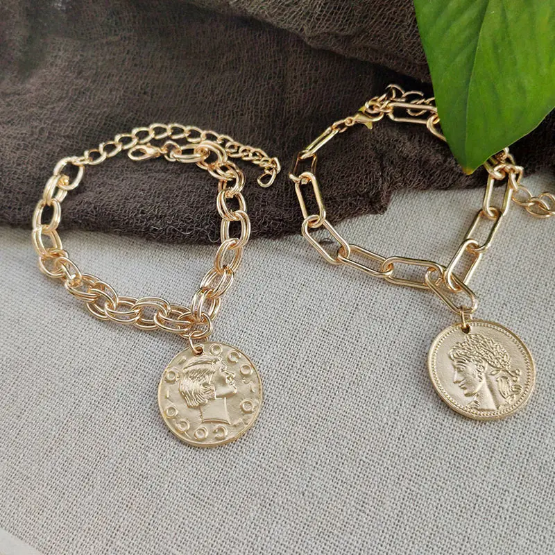 Женское винтажное ожерелье-чокер JUST FEEL массивное металлическое ожерелье