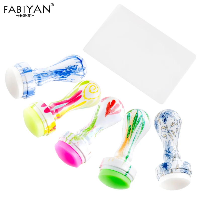 Силиконовая головка для дизайна ногтей штамп скребок стемпинга силиконовая