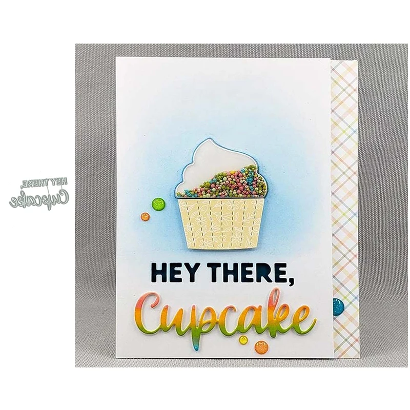 

JC Cupcake Letters Metal Cutting Dies for Scrapbooking Craft DIY Cut Die Stencil Background Handmade Tool Album Card Make Decor