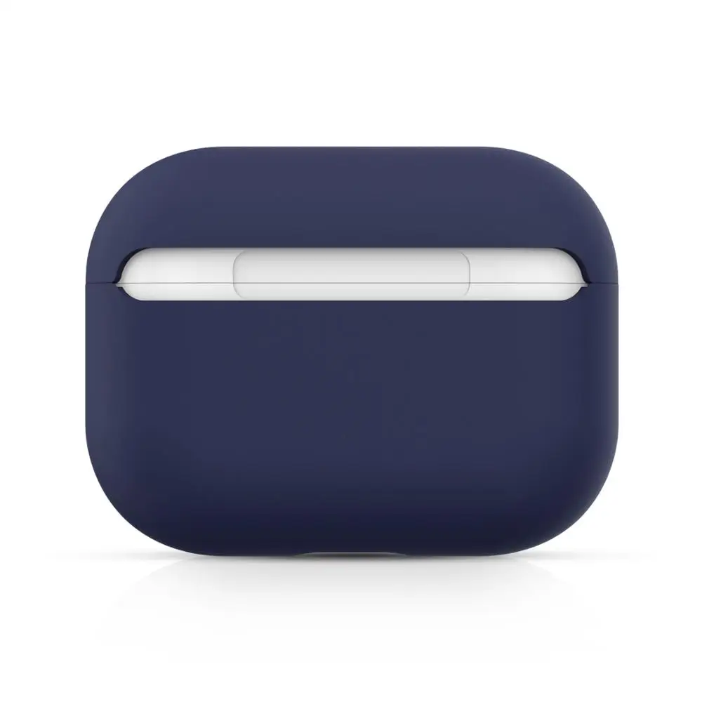 color 14 Чехол для AirPods Pro, мягкий жидкий силиконовый защитный чехол, видимый передний светодиодный чехол для AirPods Pro, чехол 3, модный зеленый - Цвет: color 14