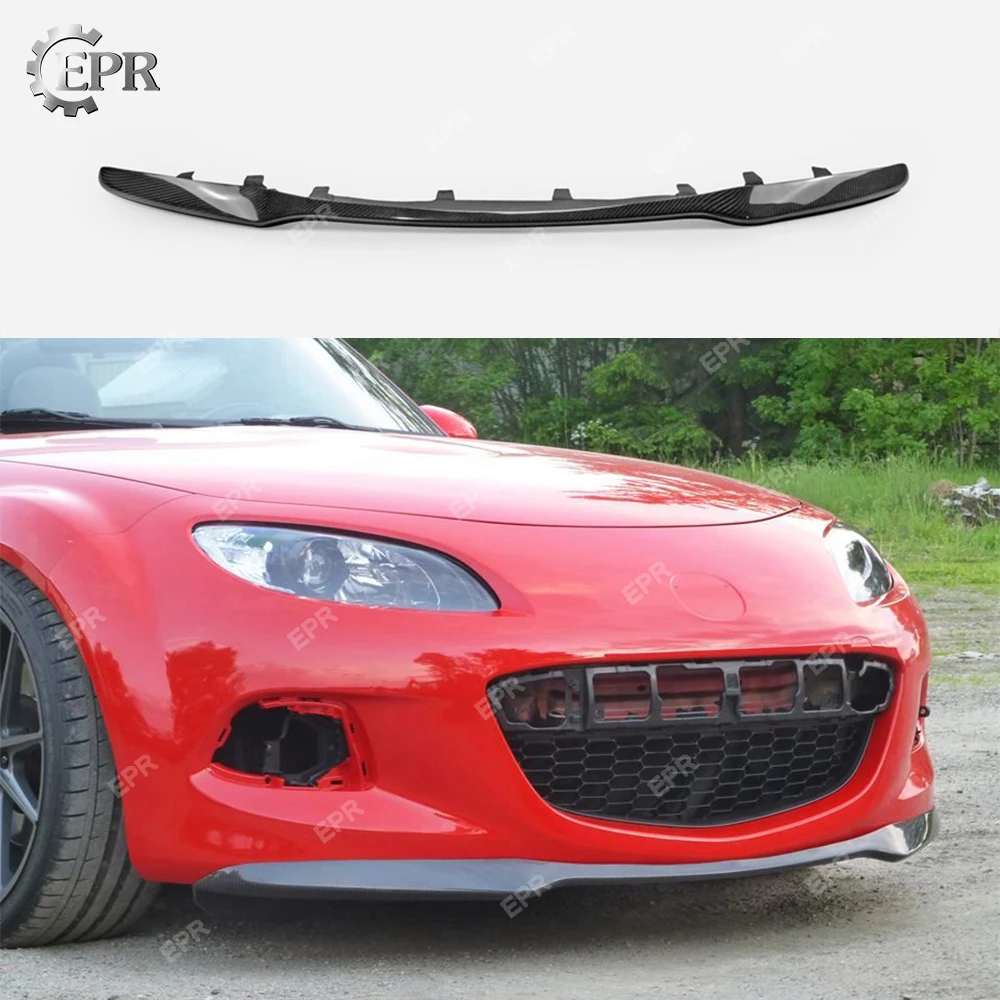 Передняя губа из углеродного/стекловолокна для Mazda MX5 Roaster Miata NC FRP Club передняя