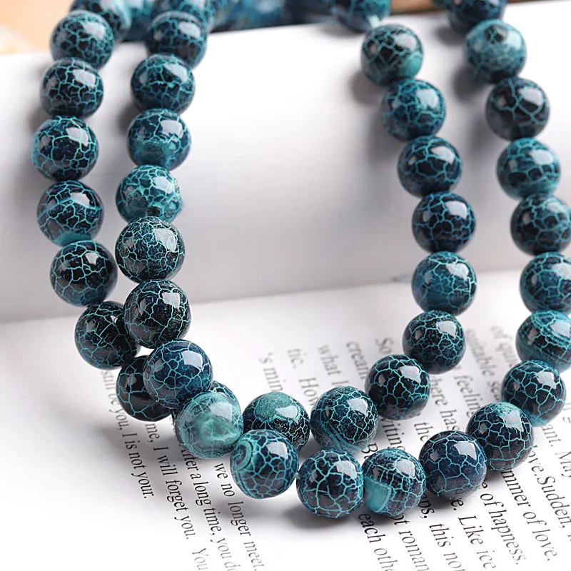 

Loose Spacer Beads 6/8/10mm Natural Stone Beads Green oxidized agate Beads For DIY Making Bracelet Necklace Jewelry Beadtales