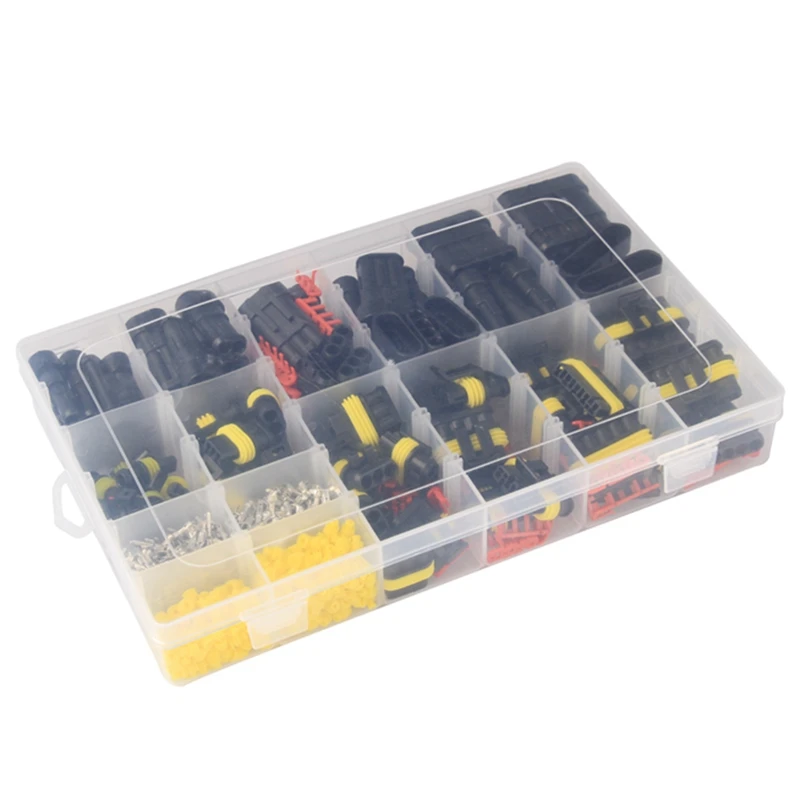 708Pcs Car Waterproof Connector Kit HID Xenon Lamp Harness Plug 1/2/3/4/5/6 Pin Truck | Компьютеры и офис