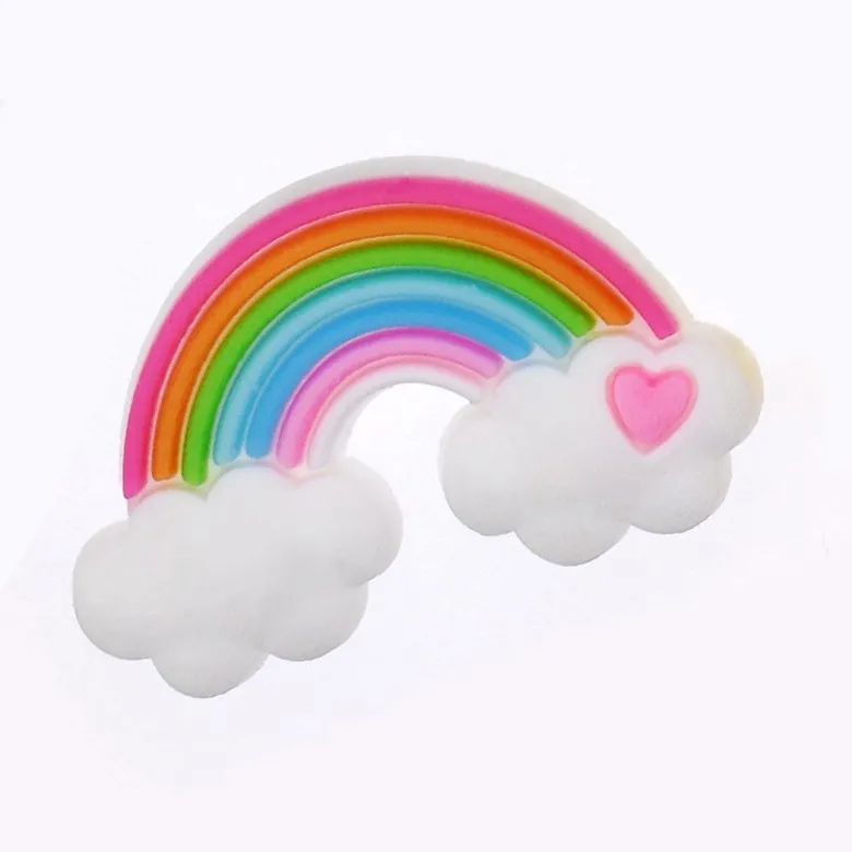 

Радужная ПВХ резиновая Пряжка для обуви, украшение для детей, женщин, мужчин, аксессуары для обуви, Кроксы, джинсы, значки, декоративные