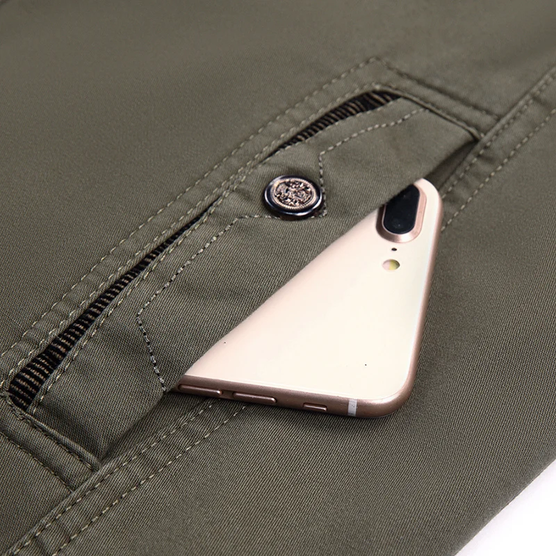 

Cotton Casual Slim Man Fit Design Office Bomber Jackets Overcoat Spring Autumn Men's Long Thin Trench Coats