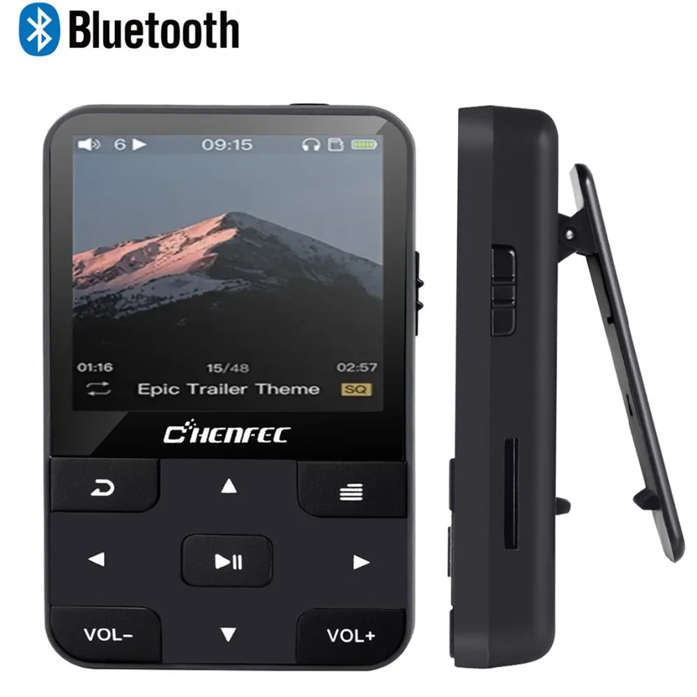 Последние 16 Гб мини клип MP4 плеер Bluetooth 4,2 Lossless музыкальный Palyer с FM радио, диктофон, MP4 видео бегущий плеер