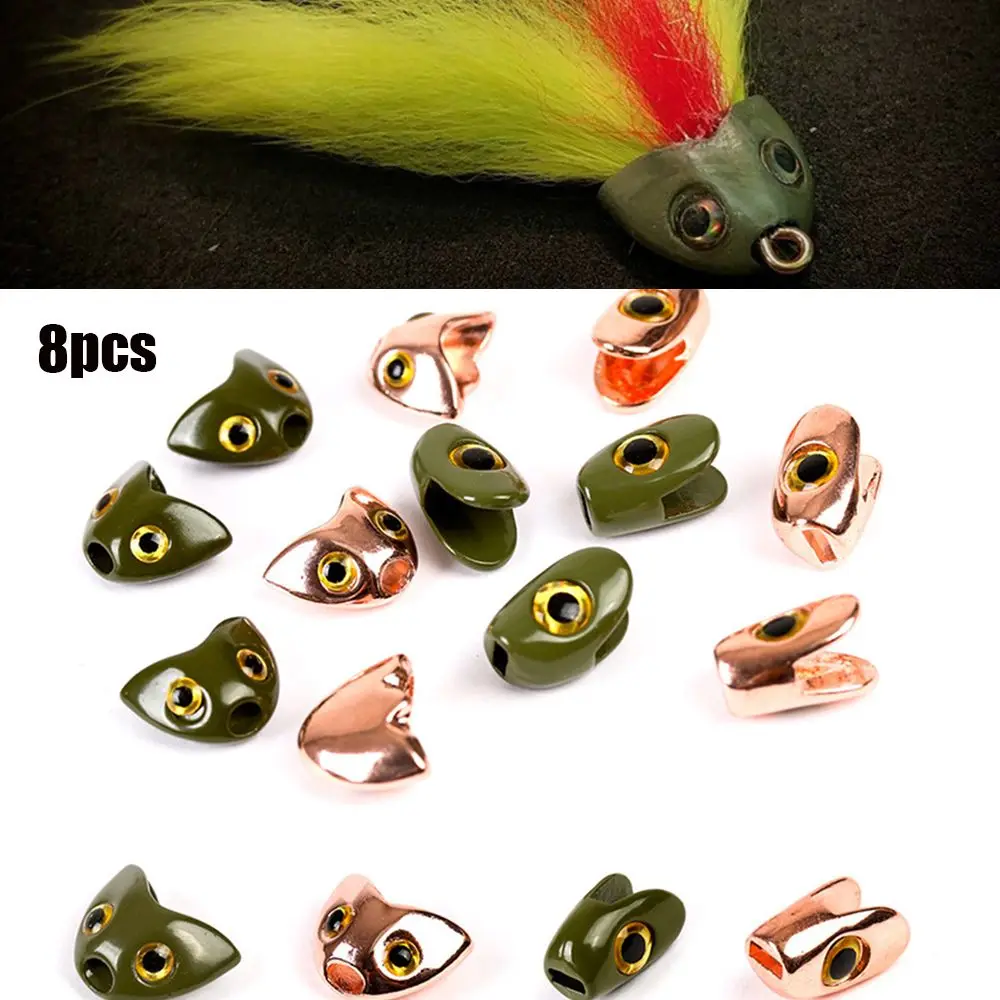 

Durable 2 style High Quality Nice-Designed Tungsten Alloy Fly Fishing Tying Beads Slotted Bead Tungsten Skulpin Head