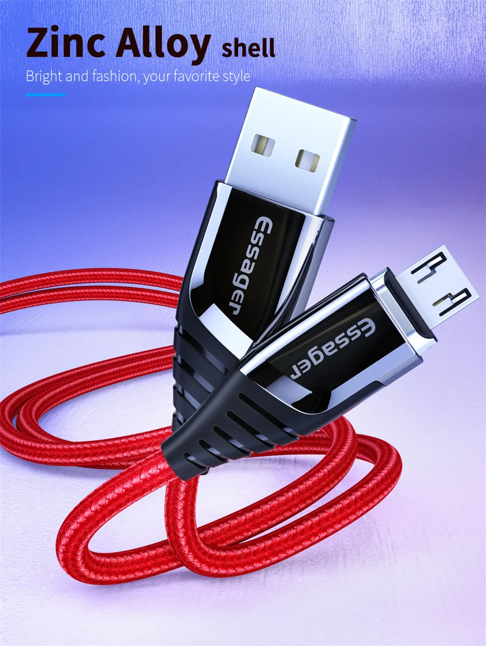 Essager магнитное зарядное устройство Micro USB кабель для iPhone 11 Pro Max провод для быстрой зарядки usb type C type-C магнит кабели для мобильных телефонов