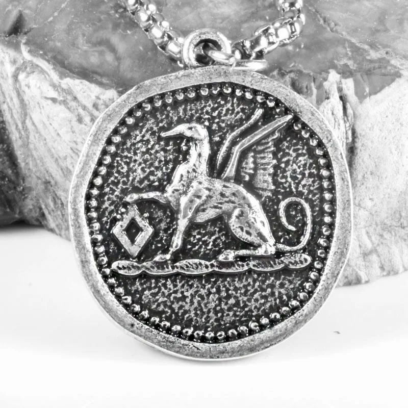 Винтажное Ожерелье Грейзер медальон монета Галго кулон символ любимой собаки