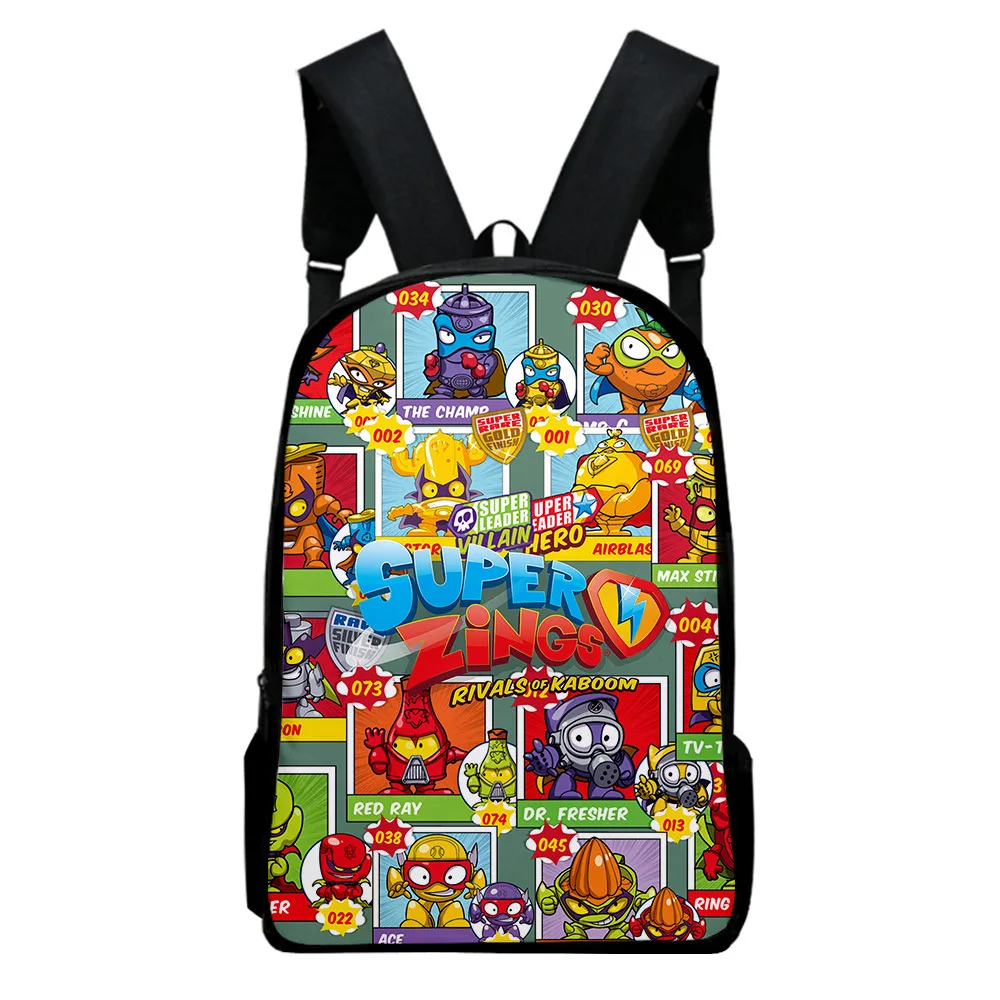 

2021 New Boys Girls Backpack Superzings Teenager Cosplay Waterproof Oxford Travel Bags School Bags 3D Print Laptop Bags
