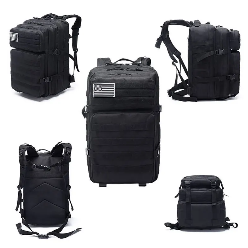 45L Тактический Рюкзак Военная армейская штурмовая сумка для улицы 3P EDC Molle пакет для мужчин для треккинга кемпинга охоты большой емкости сумки