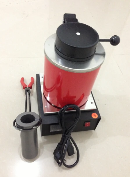 

Diy 220 Voltage and 2KG Capacity Gold Electric Melting Furnaces with 1pc Graphite Crucible Plier Smelting furnace