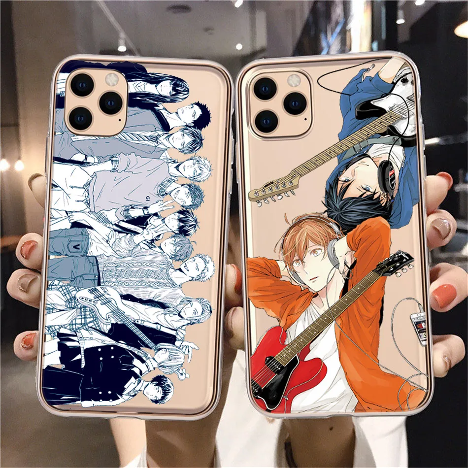 Мягкий чехол для телефона в японском стиле с аниме музыкой геев iPhone 11 12 Pro Max 8 7 6 Plus