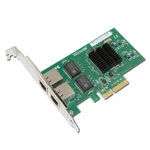 Winyao WY576T WY576T2 WY576T-POE двухпортовый медный гигабитный 1000 Мбитс Ethernet PCI-E X1 X4 адаптер для настольного сервера Intel82576 чипы