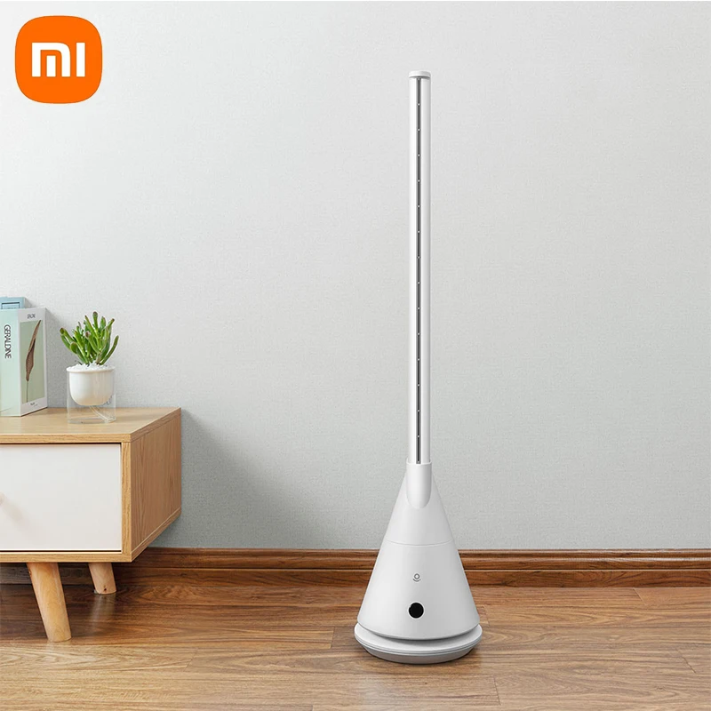 Вентилятор xiaomi youpin Rosou умный без листьев управление через приложение Mijia 11